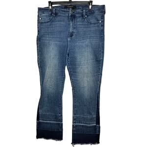 5/$50Womans liverpool LA Mendocino ombre flare jeans plus size 16